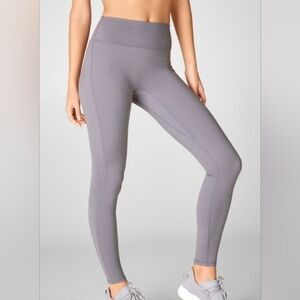 Fabletics Trinity Motion365® High-Waisted Legging, Color Quarry Grey/White Sz S